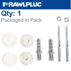 WASHBASIN MOUNTING KIT 12X60MM 4ALL PLUG WITH SCREWS